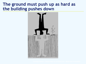The ground must push up as hard as