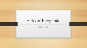F. Scott Fitzgerald (1896 – 1940)