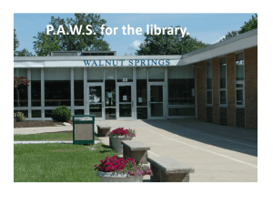 P.A.W.S. for the library.