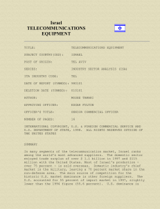 Israel TELECOMMUNICATIONS EQUIPMENT