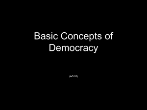 Basic Concepts of Democracy (AG 05)