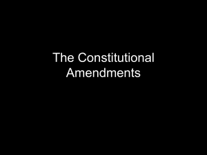 The Constitutional Amendments