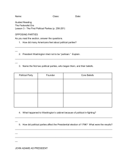 Chapter 6 - Section 2 Foreign Affairs Trouble the Nation