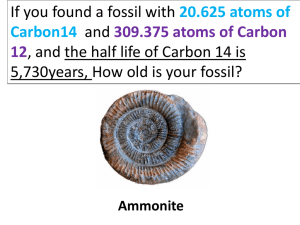 If you found a fossil with and