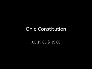 Ohio Constitution AG 19.05 &amp; 19.06
