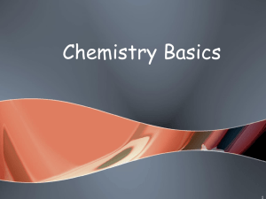 Chemistry Basics 1