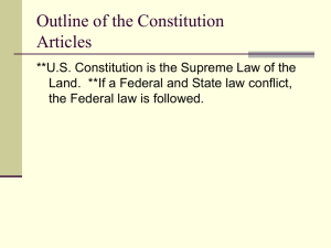 Outline of the Constitution Articles