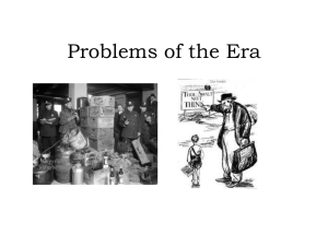 Problems of the Era
