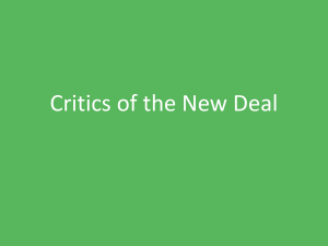 Critics of the New Deal