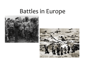 Battles in Europe