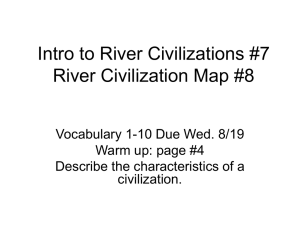 Intro to River Civilizations #7 River Civilization Map #8