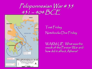 Peloponnesian War # 35 431 – 404 BCE