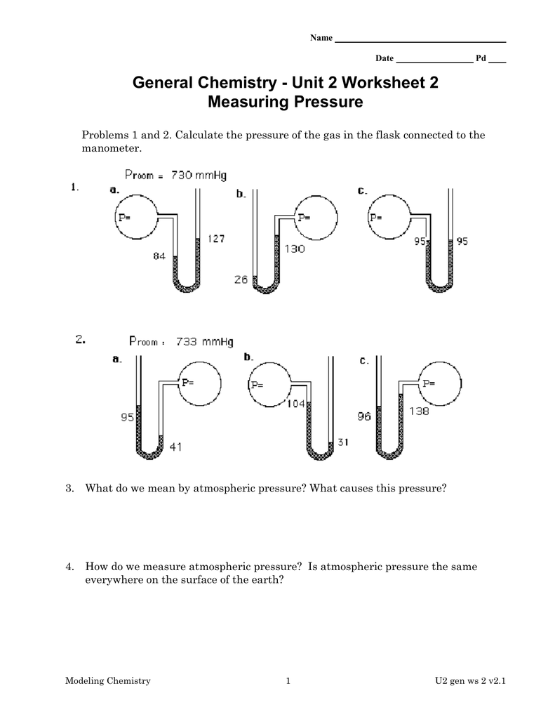 Chemistry Unit 2 Worksheet 1 Printable Word Searches