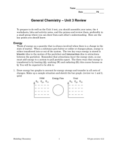 – Unit 3 Review General Chemistry