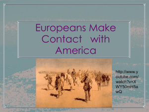 Europeans Make Contact   with America