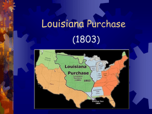 Louisiana Purchase 1803 (