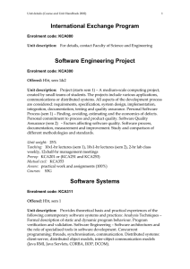 International Exchange Program Software Engineering Project