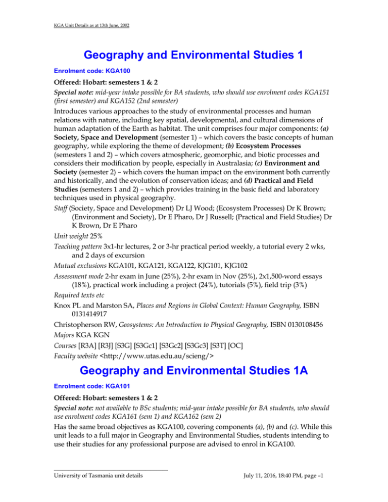 geography and environmental studies dissertation topics