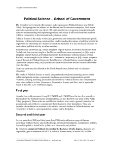 – School of Government Political Science