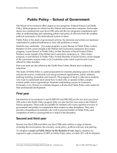– School of Government Public Policy