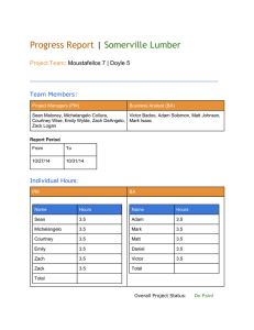 Progress Report | Somerville Lumber
