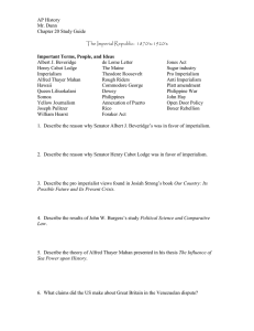 AP History Mr. Dunn Chapter 20 Study Guide