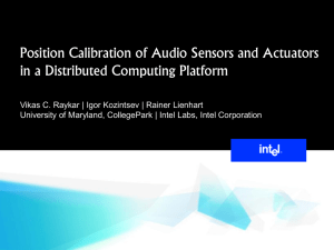 Position Calibration of Audio Sensors and Actuators