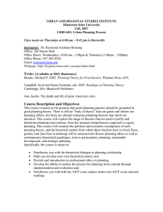 URBAN AND REGIONAL STUDIES INSTITUTE Minnesota State University Fall, 2007
