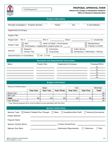 PROPOSAL APPROVAL FORM