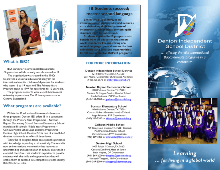 IB Students Succeed Master Second Language