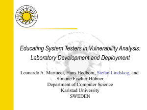 Educating System Testers in Vulnerability Analysis: Laboratory Development and Deployment
