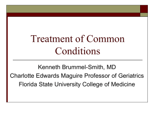 Treatment of Common Conditions