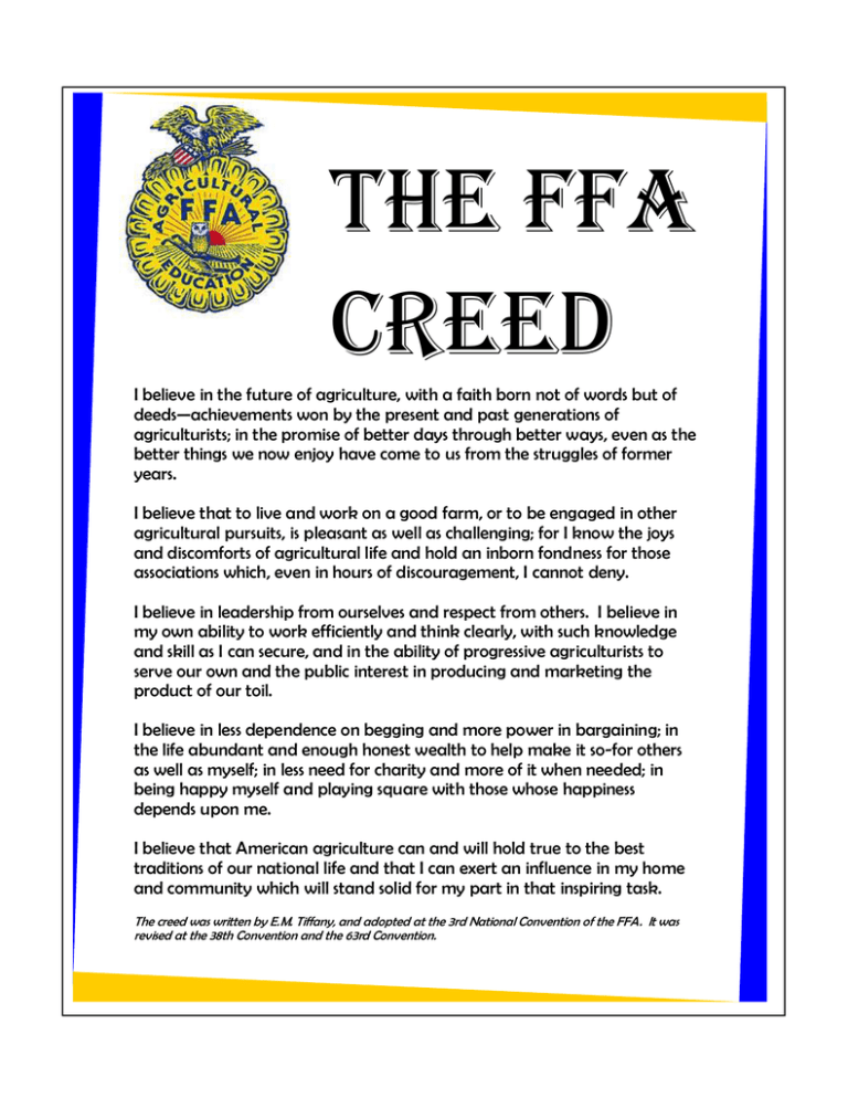 Ffa Creed Ffa Showing Quotes And Sayings Quotesgram activeyears