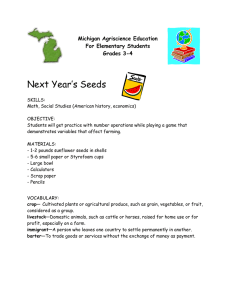 Next Year’s Seeds Michigan Agriscience Education For Elementary Students