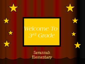 Welcome To 3 Grade Savannah