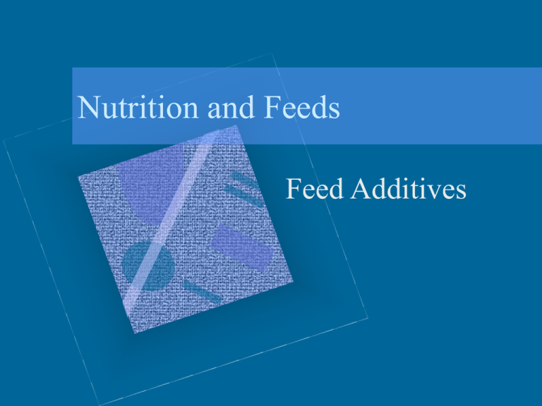 Nutrition And Feeds Feed Additives