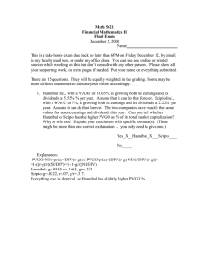 Math 5621 Financial Mathematics II Final Exam December 5, 2008