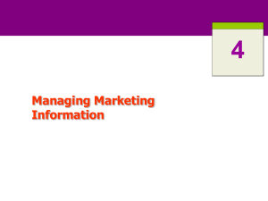 4 Managing Marketing Information