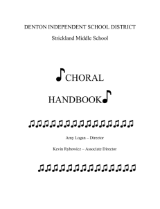 ♪ CHORAL HANDBOOK