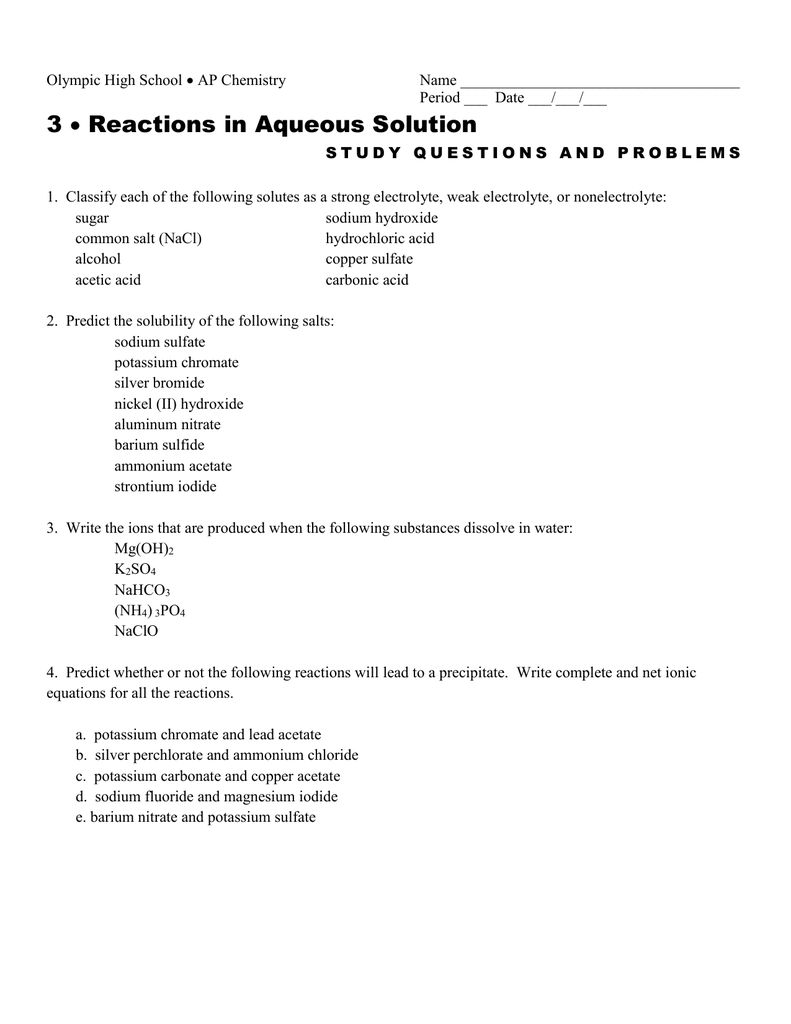 reactions-in-aqueous-solutions-worksheet-answers