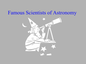 Famous Scientists of Astronomy