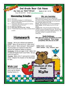 2nd Grade Bear Cub News Upcoming Events:  We are learning: