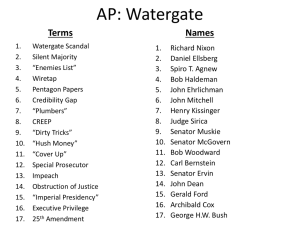 AP: Watergate Terms Names