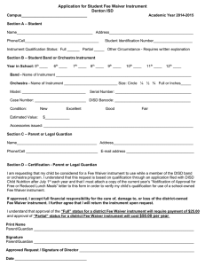 Application for Student Fee Waiver Instrument Denton ISD