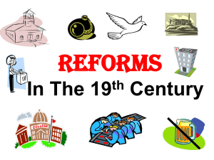 Reforms In The 19 Century th