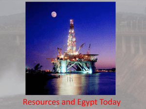 Resources and Egypt Today