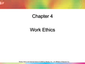 Chapter 4 Work Ethics