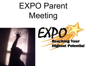 EXPO Parent Meeting