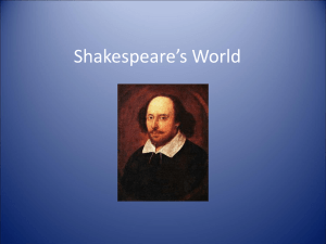 Shakespeare’s World