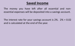 Saved Income